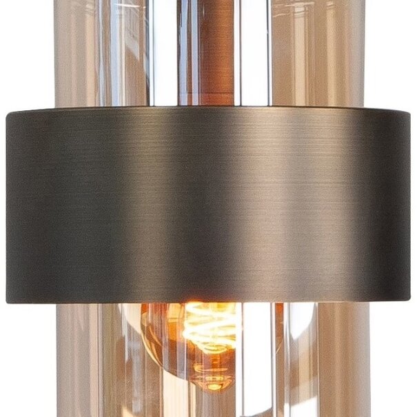 Highlight Modern Industrieel hanglamp Marrone 5-lichts getrapt brons
