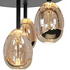 Highlight Modern design plafondlamp Golden Egg 4 lichts zwart goud