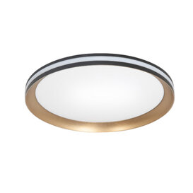 Plafondlamp Twilight 1-lichts zwart goud