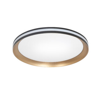 Plafondlamp Twilight 1-lichts zwart goud