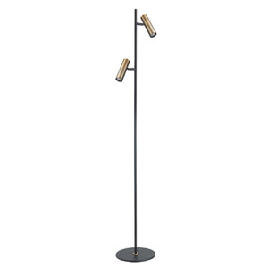 Highlight Moderne vloerlamp Trend 2-lichts zwart brons