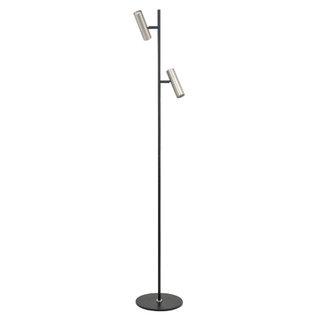 Vloerlamp Trend 2-lichts zwart nickel
