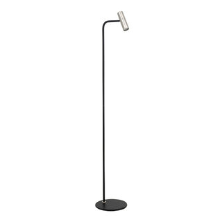Vloerlamp Trend 1-lichts zwart nickel