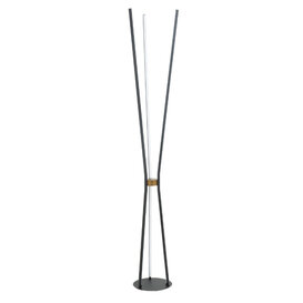 Vloerlamp Forli 1-lichts Zwart