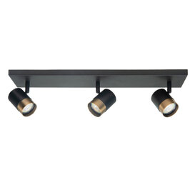 Opbouwspot Savona 3-lichts zwart brons