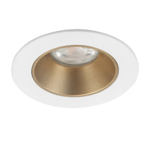 Highlight Modern Elegant inbouwspot Downlight Ø8 cm wit goud