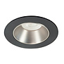 Modern Industrieel inbouwspot Downlight Ø8 cm zwart Zilver