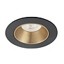 Modern Industrieel inbouwspot Downlight Ø8 cm zwart goud