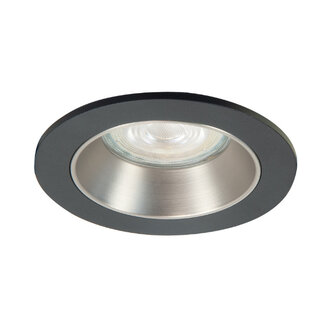 Inbouwspot Downlight 1-lichts zwart zilver
