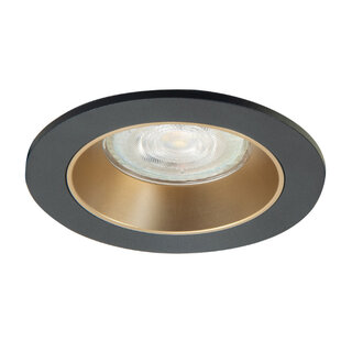 Inbouwspot Downlight 1-lichts zwart goud