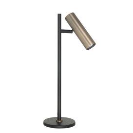 Tafellamp Trend 1-lichts zwart brons