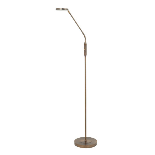 Klassiek Modern vloerlamp Parma 1-lichts brons