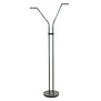 Modern Industrieel vloerlamp Parma 2-lichts zwart