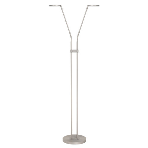 Modern Industrieel vloerlamp Parma 2-lichts staal