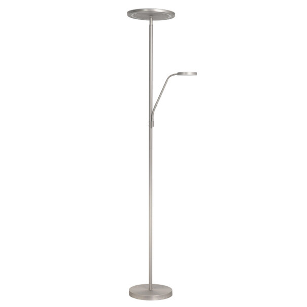 Highlight Modern Functioneel Uplighter met Leeslamp Alicante zilver