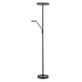 Modern Functioneel Uplighter met Leeslamp Alicante zwart