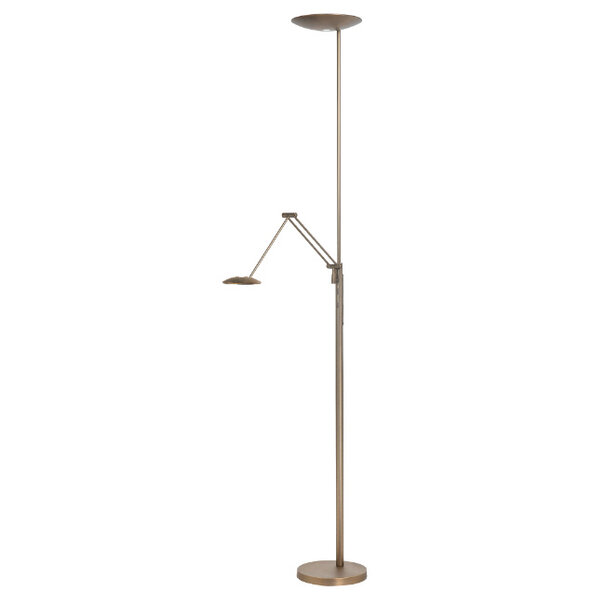 Highlight Modern Functioneel Uplighter met Leeslamp New Roma brons