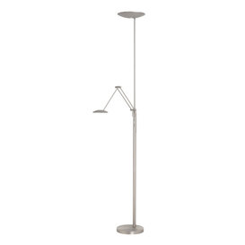 Vloerlamp New Roma 2-lichts zilver