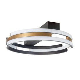 Plafondlamp Orion Ø40 cm zwart goud