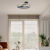 Highlight Moderne hotel chique plafondlamp Orion Ø40 cm zwart goud