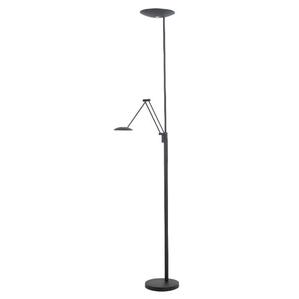 Highlight Modern Functioneel Uplighter met Leeslamp New Roma zwart