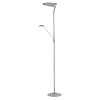 Highlight Modern Functioneel Uplighter met Leeslamp New Kopenhagen zilver