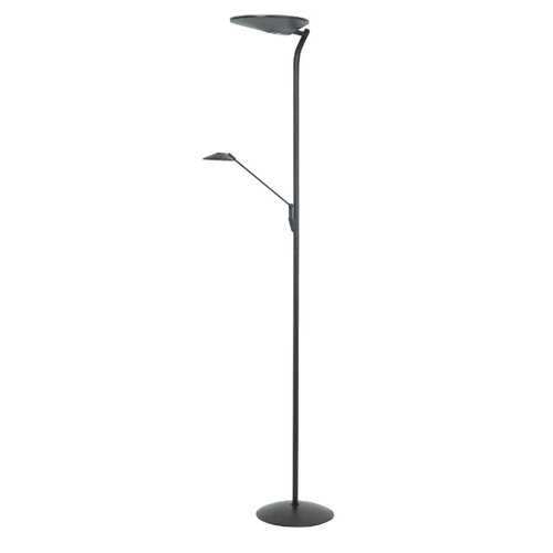 Modern Functioneel Uplighter met Leeslamp New Kopenhagen zwart