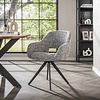 BelaLuz Modern Scandinavisch eetkamerstoel Vista staalgrijs