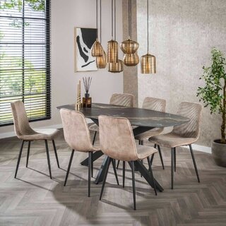 Eetkamertafel Polaris Deens ovaal 180 cm
