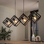 Industrieel design Kubix hanglamp 4-lichts charcoal