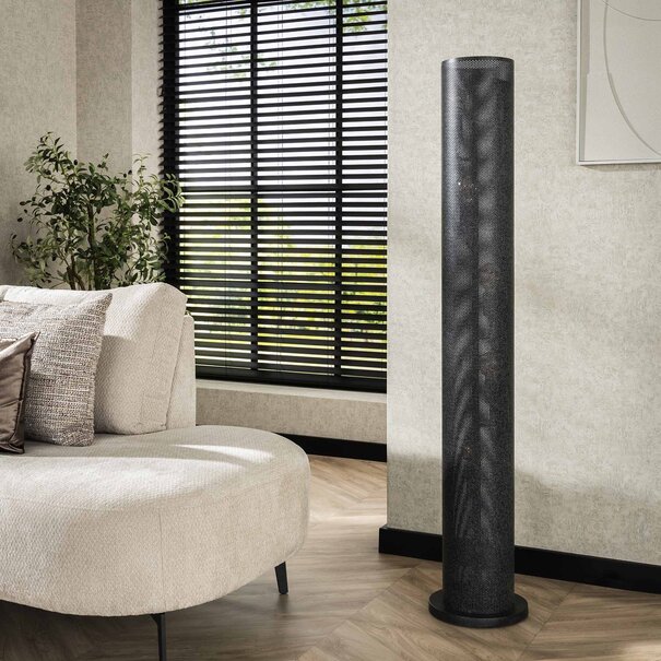 BelaLuz Industriële vloerlamp Grid 5-lichts charcoal