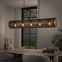 Industriële hanglamp Grid 5-lichts charcoal