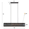 BelaLuz Industriële hanglamp Grid 5-lichts charcoal