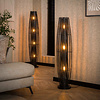 BelaLuz Modern industrieel vloerlamp Aero 3-lichts charcoal
