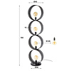 BelaLuz Industrieel design vloerlamp Pluto 4 lichts charcoal