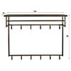 BelaLuz Modern industrieel kapstok Tess 12 haken brons antiek