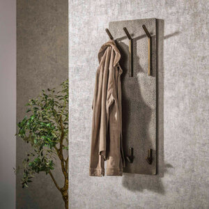 BelaLuz Moderne kapstok Tess 6 haken hoog brons antiek