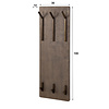 BelaLuz Moderne kapstok Tess 6 haken hoog brons antiek