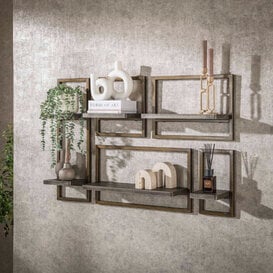 Wandschap Tess 5-set brons antiek