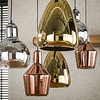 BelaLuz Oosters design hanglamp Trio 6-lichts met gekleurde glazen