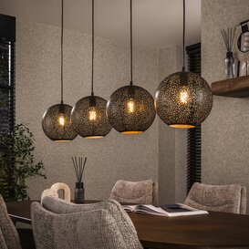 Hanglamp Dopo 4-lichts charcoal