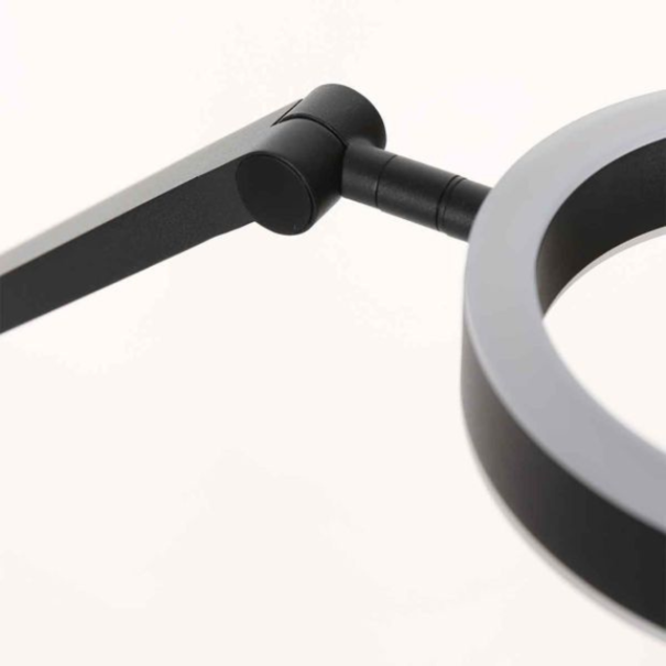 Steinhauer Modern Scandinavisch vloerlamp Ringlux zwart