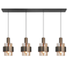 Highlight Modern Hotel Chique hanglamp Marrone 4-lichts brons