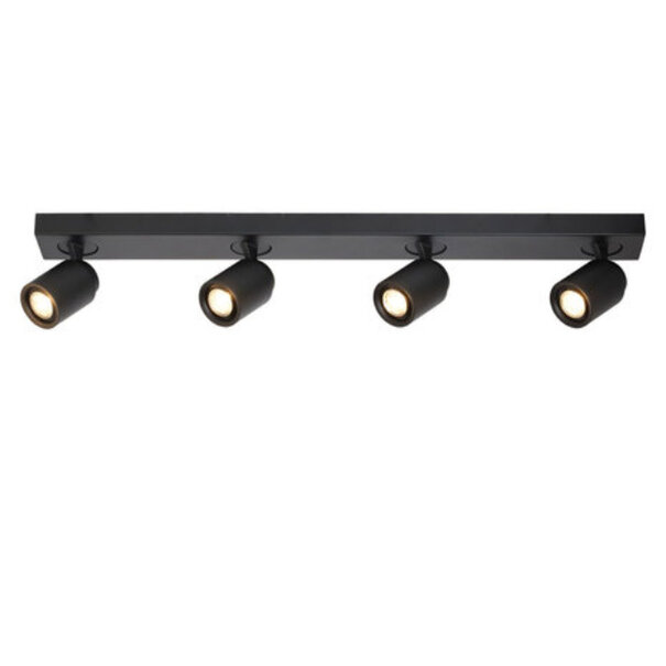 Freelight Moderne opbouwspot Razza 4-lichts balk zwart