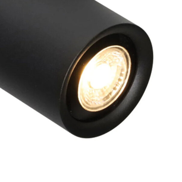Freelight Moderne opbouwspot Razza 4-lichts balk zwart