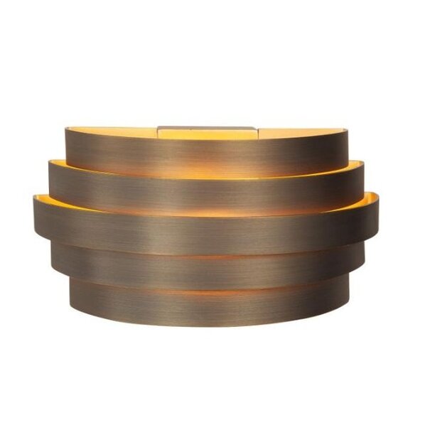 Highlight Modern Hotel Chique wandlamp Scudo brons 25 cm