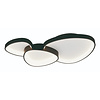 Freelight Moderne plafondlamp Organico 3-lichts zwart