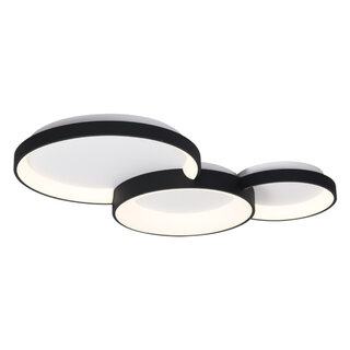 Plafondlamp Fuso 3-lichts zwart