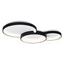 Modern plafondlamp Fuso 3-lichts zwart