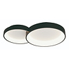Freelight Modern plafondlamp Fuso 2-lichts zwart